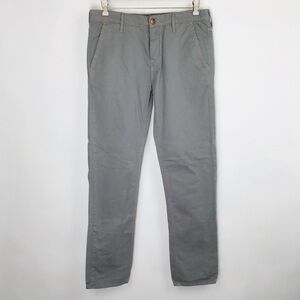 True Religion Rocco Tailored Overdye Twill Jeans Pants Gray Button Fly 33